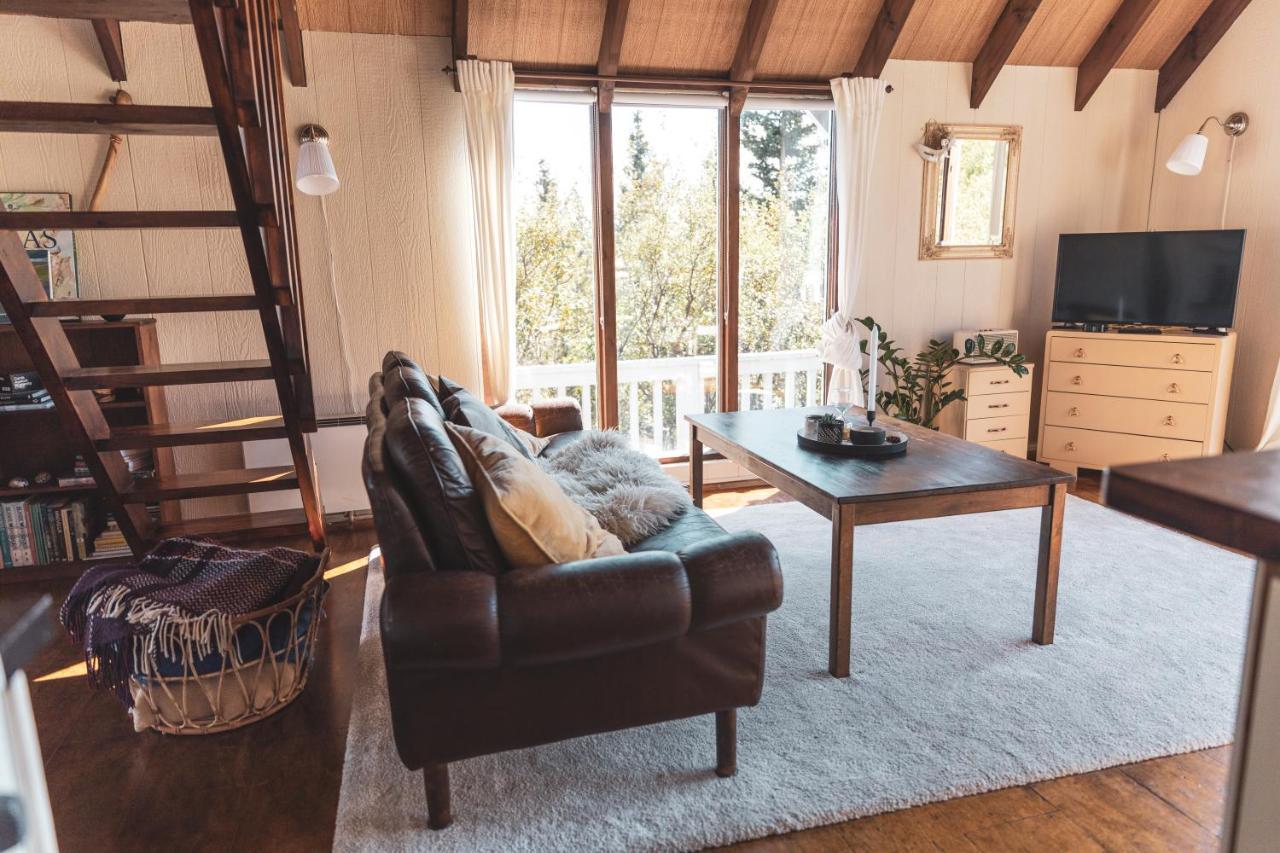 Bjoerk - A Cozy Hilltop Cottage - Great Location! Blaskogabyggd Exterior photo